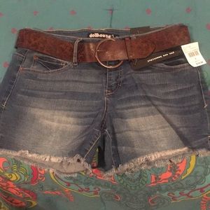 Blue Jean Shorts w/ Belt